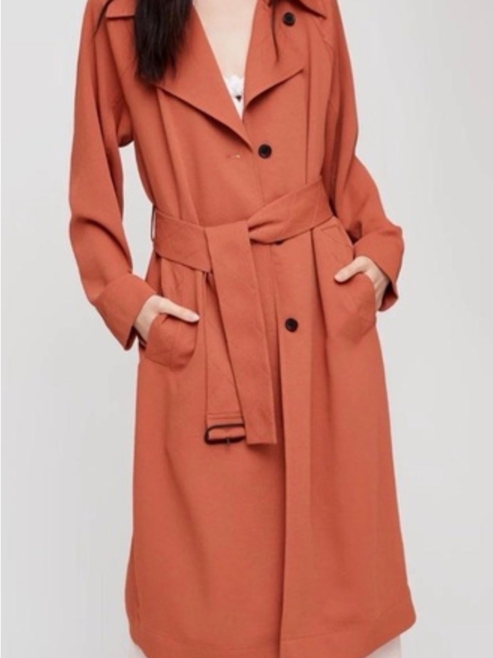 ARITZIA | Wilfred | Pelat Belted Trench Coat | size medium